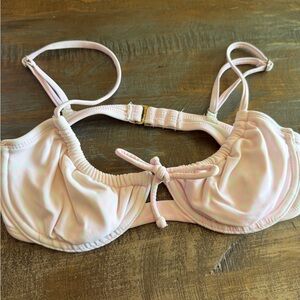 Target Light Pink Underwire Bikini Top with Front Tie